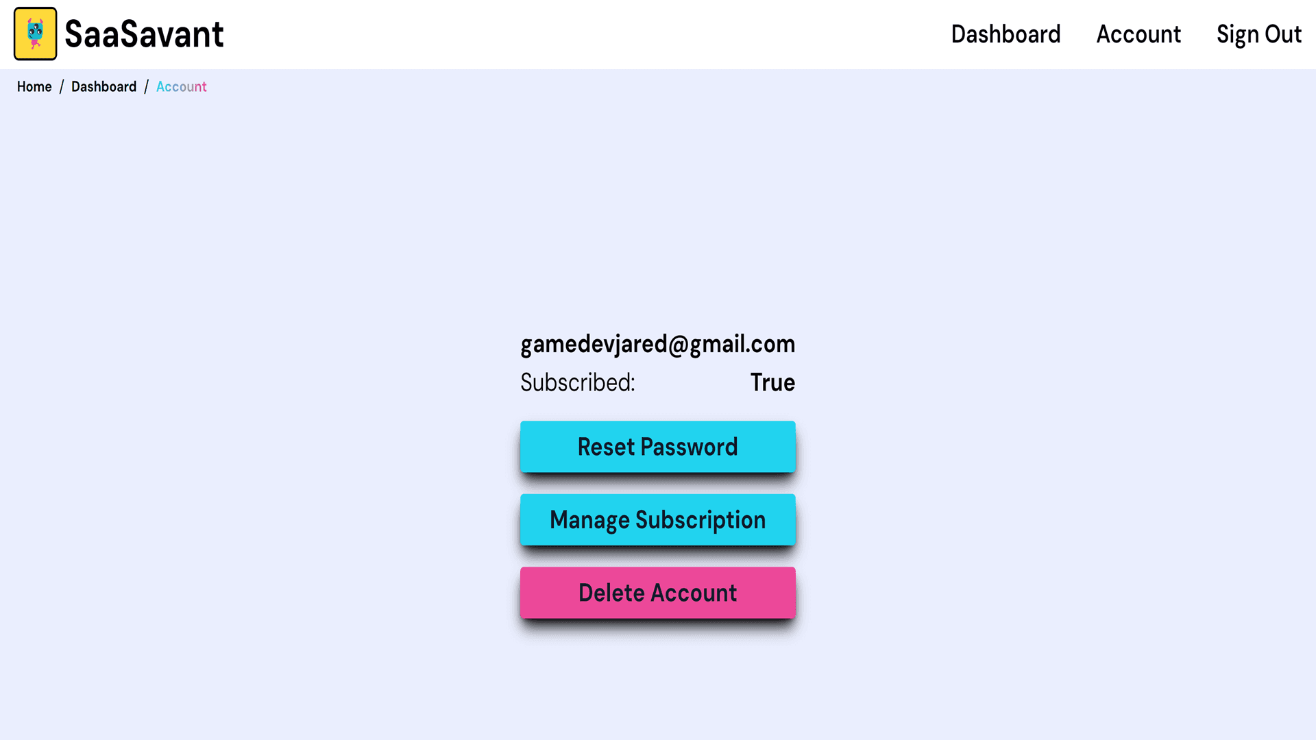 User Dashboard